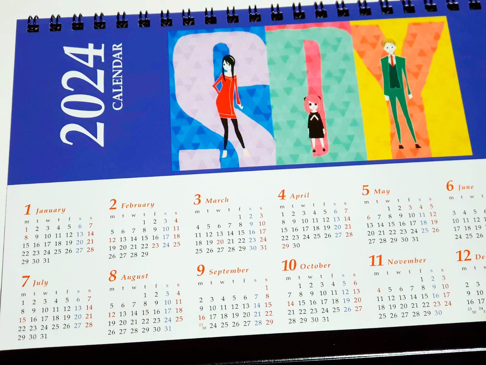 Calendario Spy x Family 2023/2024 Mangateca